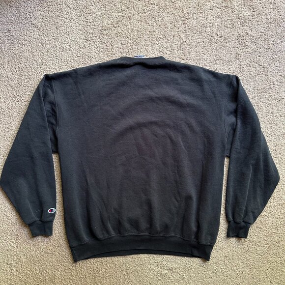 Purdue Sweater Mens XL Crewneck Pullover Black Champion Long Sleeve - Picture 2 of 10